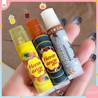 ✅COD Herorange Lollipops Son Dưỡng Môi Hương Vị Trái Cây Mặt Nạ Môi Cola Dứa Dưỡng ẩm Làm Sáng đường Viền Môi Mỹ   Trang điểm Môi Màu Thạch Dễ Thương