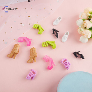 5 đôi giày búp bê cho búp bê quái vật cao gót giày 29cm búp bê phụ kiện đồ chơi mới