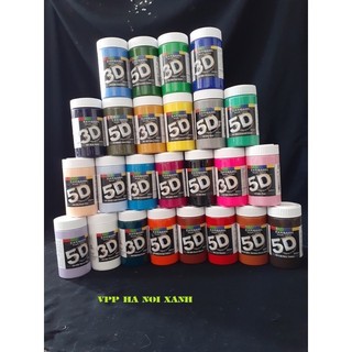 Màu acrylic 3d - 5d 100ml 300ml lọ nguyên - bảng màu 1