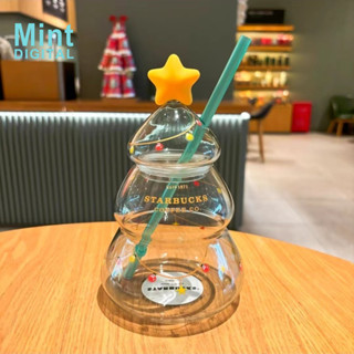 Cốc Starbucks 640ml Hình Cây Giáng Sinh Quà Tặng Giáng Sinh Cốc Nước Ống Hút Cốc Thủy Tinh Hình Ba Chiều Trang Trí