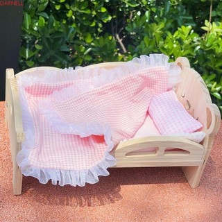 Bộ đồ giường búp bê DARNELL, Bộ chăn ga gối 20cm Phụ kiện búp bê giường búp bê, Phụ kiện giường búp bê sang trọng 20cm Gối mềm mại Túi ngủ búp bê dễ thương Phụ kiện búp bê Quà tặng quạt