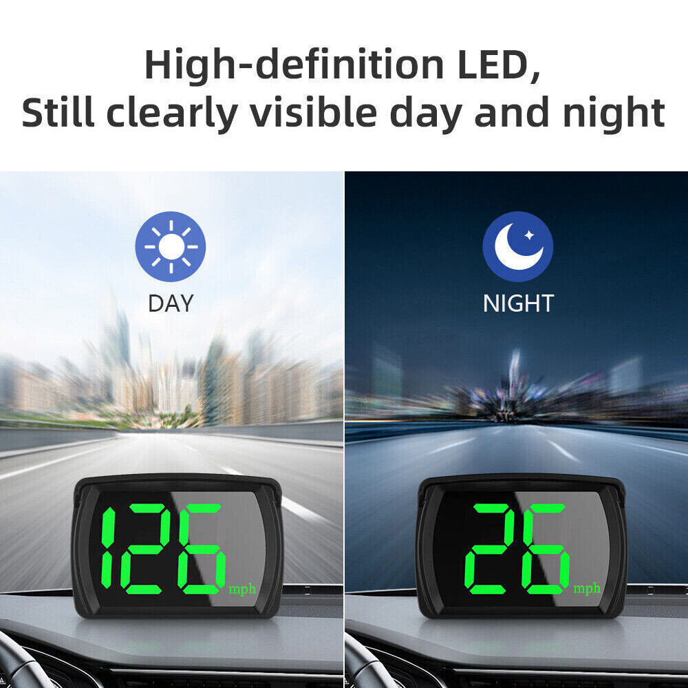 Xe thông minh Kỹ thuật số GPS Đồng hồ tốc độ HUD Head Up Display MPH Speed HD Universal ABS