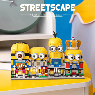 🍇HÀNG CÓ SẴN Minions khối xây dựng LEGO bé trai và bé gái trẻ em lắp ráp đồ chơi giáo dục quà tặng