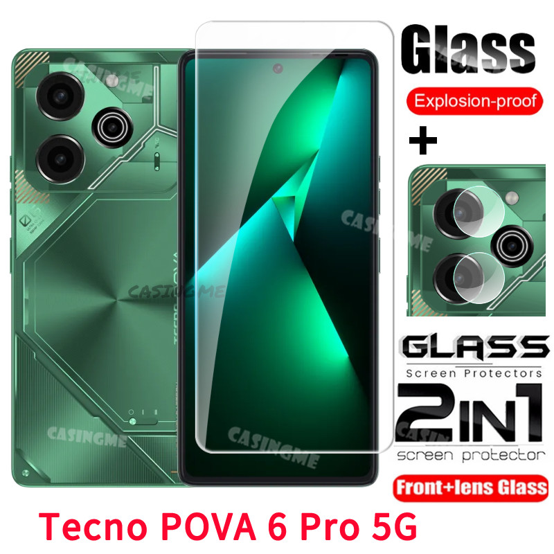 Tecno Pova 6 Pro 5G 2024 Full Cover Kính Cường Lực Flim Cho Tecno Pova6Pro 6Pro Pova 6 5 Pro Pova6Pro 5G 4G Phim Trước Mặt Sau Ống Kính Kính Mặt Sau Kính Bảo Vệ Màn Hình Ống Kính Máy Ảnh