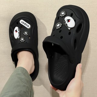  Dép Sục Nam 2025 Phong Cách Mới Mặc Bên Ngoài Chống Thể Thao Dày Bánh Mì Sandal 