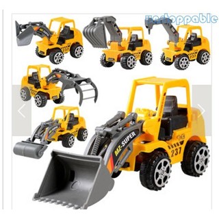 Unstop * đồ chơi trẻ em kỹ thuật mini xe ô tô xe tải máy xúc mô hình đồ chơi bé trai quà tặng colo