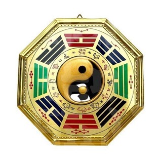 Gương bát quái la kinh hình thái cực âm dương treo trước cửa trấn trạch - đồ thờ vạn phúc