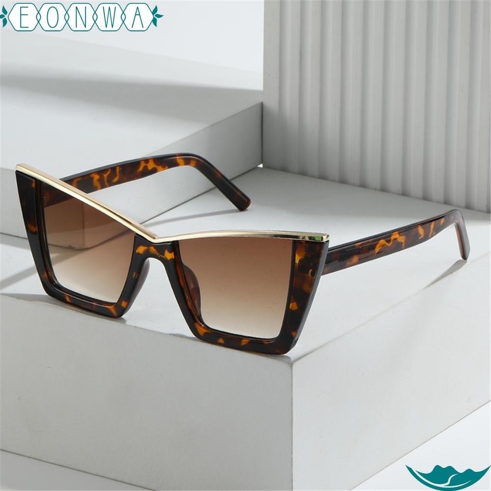 Kính râm mắt mèo EONWAY Kính râm mắt mèo hợp thời trang UV400 Sunnies Kính râm đen lớn