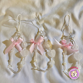 Phong Cách Hàn Quốc Giá Trị Cao Pha Lê Trái Tim Tình Yêu Vòng Tay Nơ Hồng Hoa Treo Dây Chuyền Trang Sức Vỏ Điện Thoại ccd Dây Xích Máy Ảnh Vòng Tay Dây Chuyền Ngắn Vòng Tay Trang Sức Dây Đeo Tay Influencer Trang Trí Nữ