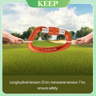 Keepgoing XINDA D Shape Khóa an toàn Carabiner Thiết bị kết nối leo núi Phụ kiện bảo vệ