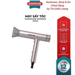 Máy sấy tóc Sunhouse SHD2304 - Công suất 1200W - 2 chế độ nhiệt, 1 chế độ gió mát - Tay cầm có thể gấp gọn