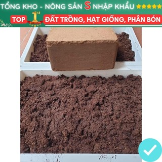 5Kg Đất nén hữu cơ dạng viên nén xơ dừa bổ sung vi sinh dinh dưỡng cho cây chuyên trồng rau mầm, rau sạch, hoa, cây cảnh