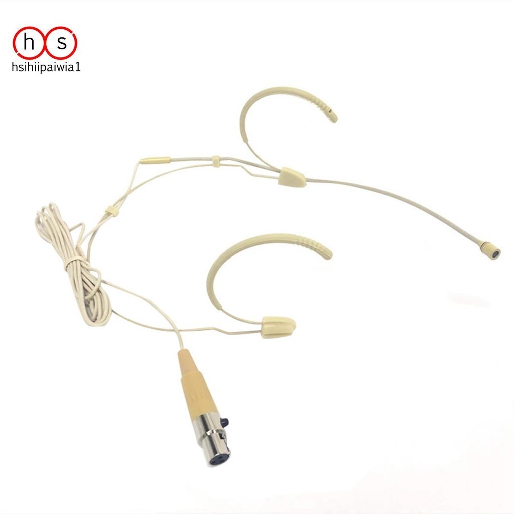 Bộ khuếch đại micrô Earhook Tai nghe có dây 3 chân Loa tai nghe Mini cho điện thoại di động &amp; máy tính, Mic ngưng tụ Xlr Dễ sử dụng