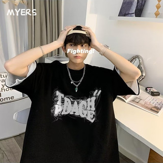 Myers áo phông nam Áo Thun phông áo nam thun Áo Thun Form Rộng Ngắn Tay Unisex MTX2430P5O 14Z240403