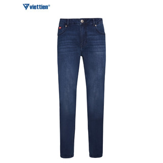 Quần jean dài VIETTIEN SMART CASUAL vải cotton phom regular fit - 6S7072CFY/QJDP