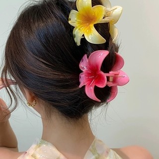 Kẹp tóc hoa sứ trong suốt giá rẻ LAGU kẹp càng cua đẹp cho nữ đẹp hottrend nhiều màu sắc phong cách Hawaii cặp búi tóc