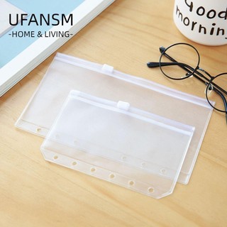 UFANSM 1/5 Túi Nhựa PVC Mờ Trong Suốt Có Khóa Kéo Đựng Đồ Tiện Dụng