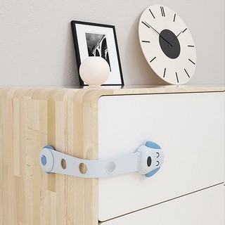 Khóa chốt cài mọi loại tủ 4 nấc hình chú cún dễ thương 2 màu sắc 24x5cm
