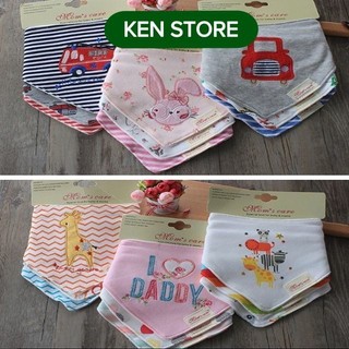 Set 3 khăn yếm tam giác cao cấp mom's care ken store