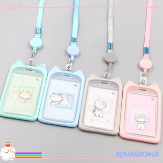 1 Vỏ Đựng Thẻ ID / Thẻ ID Hình Hoạt Hình Dễ Thương Có Dây Rút