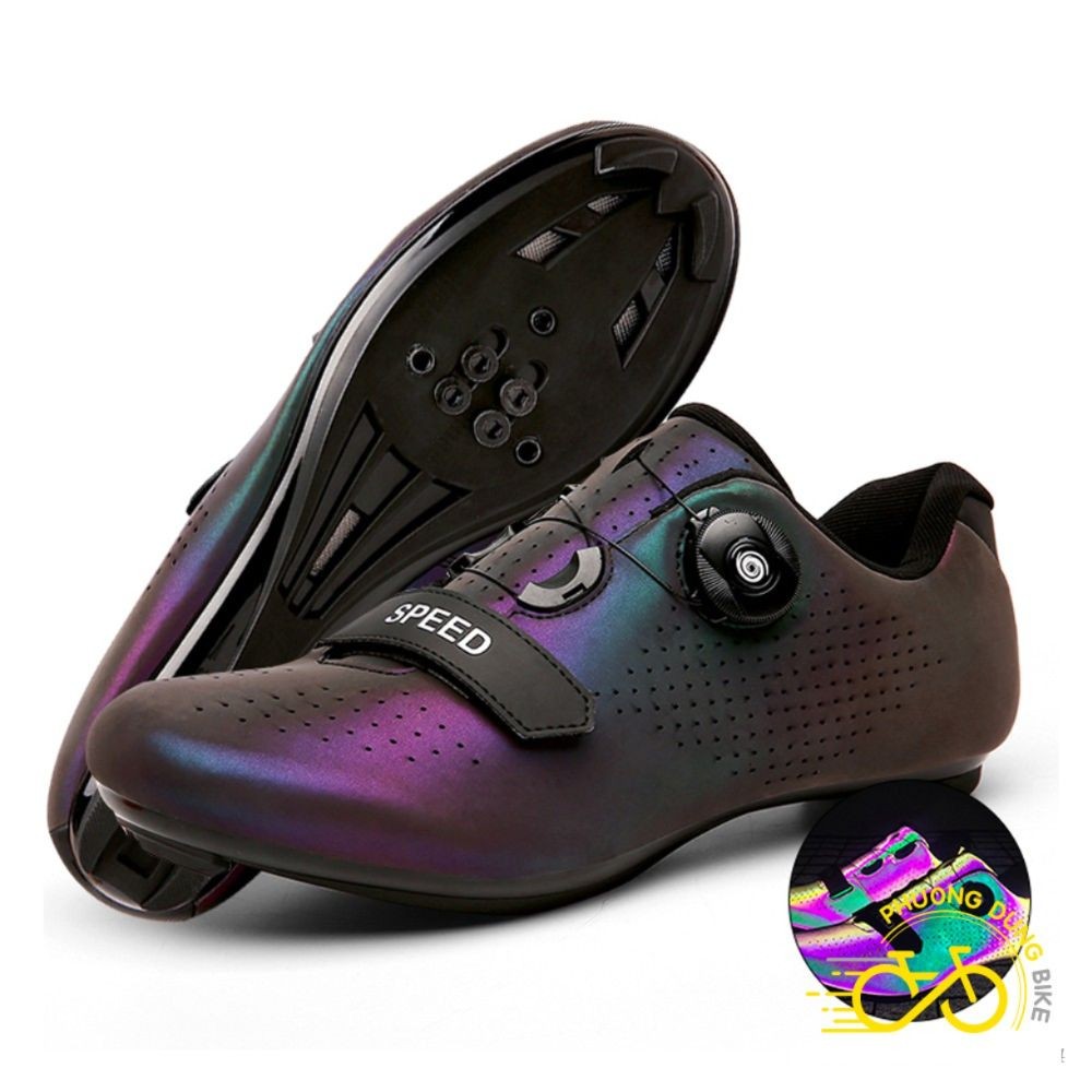 Giày can đi xe đạp thể thao SPEED - Phản Quang Mờ - 1 Khóa Vặn (GIÀY ĐI CAN)