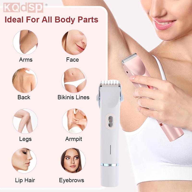  Widefiling Nữ Dao Cạo Điện 2 Trong 1 Hai Đầu Không Đau Bikini Tông Đơ Ướt Khô Sử Dụng Cho Nữ Lông Pubic Đầu Có Thể Tháo Rời Máy Cạo Râu Điện Đẹp 