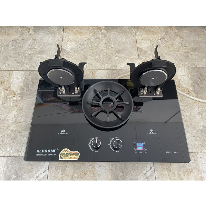 BẾP GAS ÂM LẬT HẸN GIỜ (Có NGẮT GAS TỰ ĐỘNG) REDHOME RH912
