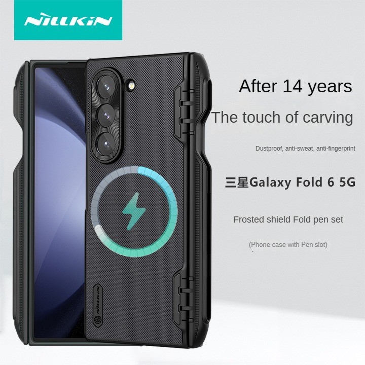 Nillkin Cho Samsung Galaxy Z Fold 6 case Scrub shield Có bản lề bảo vệ Vỏ Fold6 Fold6 Vỏ Fold6