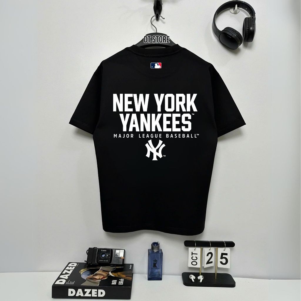 【HOT】 Áo thun MLB BÓNG CHÀY DT14 vải cotton cao cấp form rộng unisex - DT STORE