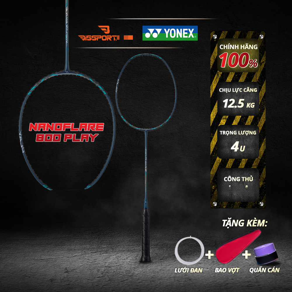 Vợt Cầu Lông Yonex Nanoflare 800 Play Chính Hãng - Công Thủ Toàn Diện - Tặng Kèm Túi Vợt Chống Nước,