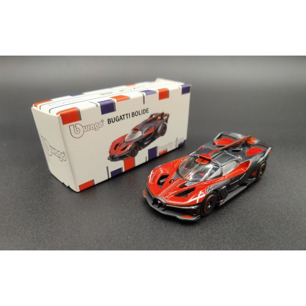 [HOT] Mới Bburago 1:64 Bugatti Bolide Ferrari 812 Porsche 911 Cửa mở Hệ thống giảm xóc Lốp cao su Mô