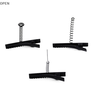 Set 10 kẹp tóc vịt bằng kim loại màu vàng đen diy
