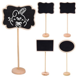 Bảng đen mini bằng gỗ kèm giá đỡ để bàn tiện dụng