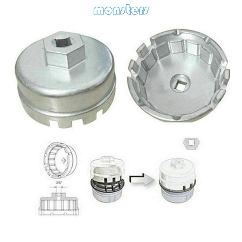 Aluminum Alloy Cup Type Oil Filter Cap Wrench Socket Removal Tool Set for RAV4