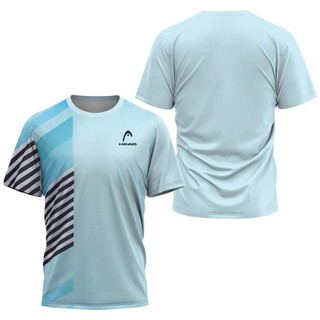 Nam Cầu Lông Thể Thao Boutique Đầu Sọc In Hình Áo Thun Tennis Thoáng Khí Golf Áo Thun