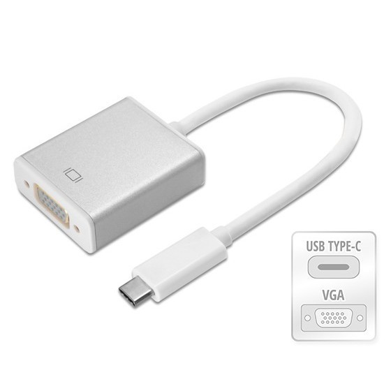 [FREE SHIP] Cáp chuyển đổi Type C sang VGA - VGA sang Type C - Type C to VGA