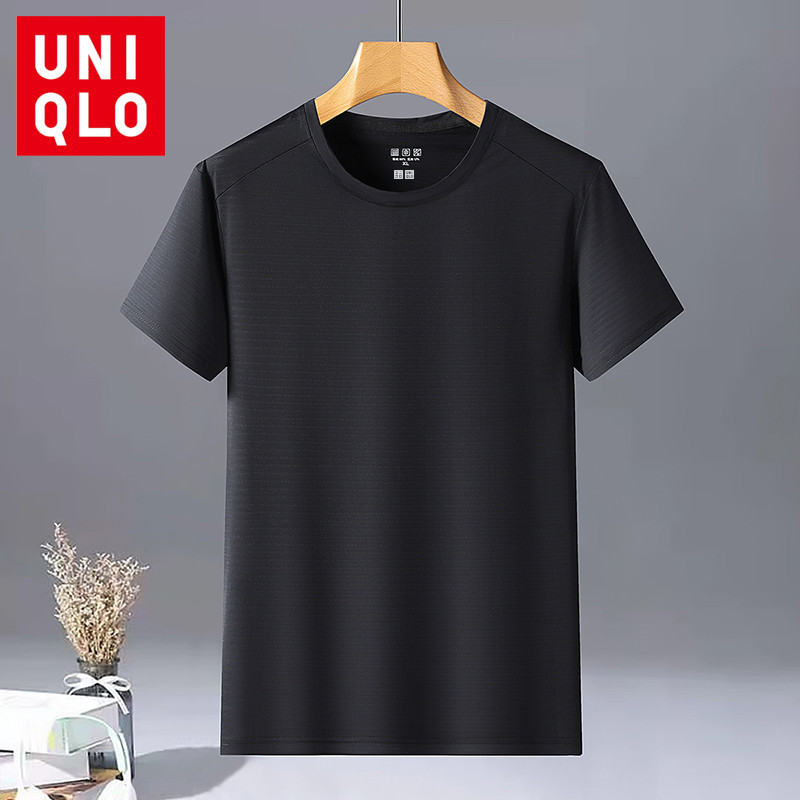 Áo thun nam ngắn tay trơn màu trơn mùa hè Uniqlo L-5XL