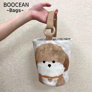 BOOCEAN Túi xô, Túi vải in hình chú chó con dễ thương, Túi đựng hàng đầu