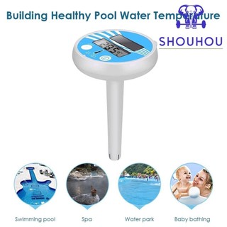 Shoukey nhiệt kế kỹ thuật số nổi trên mặt nước tắm / bồn tắm ngoài trời
