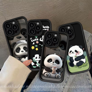 Doodle Hoạt Hình Dễ Thương Gấu Trúc Đẹp Ốp Lưng Hoa Cho Realme 11 C67 Note 50 C15 C25Y C35 C21Y C20 C51 C21 C55 C53 C25s C30 C33 C12 C25 C31 C20A C11 8i 6i 5 5i 5s Mắt Thiên Thần Mềm