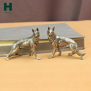 Đồng chó hình tượng retro chó tượng nhỏ chó đức tượng động vật tượng cho bàn văn phòng chó điêu khắc phòng khách