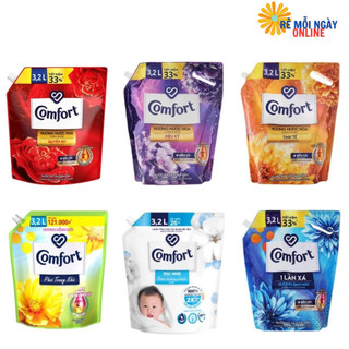 Nước xả vải ComFort 3,2L/Túi Hương ban mai 1 lần xả