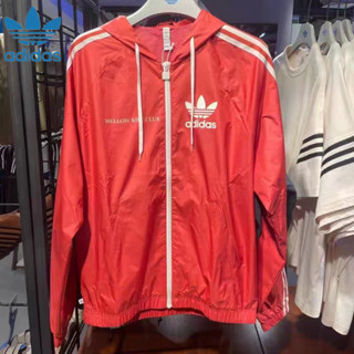 Adidas 100% Chính Hãng Lưới Bên Trong Lót Cặp Đôi Áo Khoác Quần Áo Cho Nữ Áo Khoác Trơn Có Khóa Kéo Bomber Áo Khoác Gió Có Áo Khoác Cho Nam