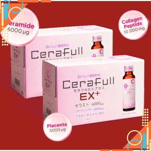 Nước Uống Collagen CeraFull EX+ Nhật Bản - HTshop