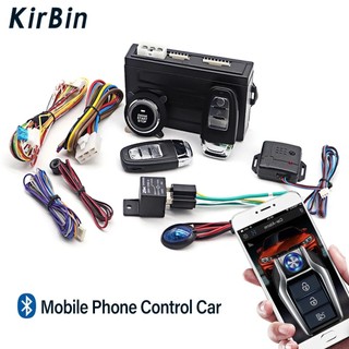 Vn1 báo động ô tô với tự động khởi động nhấn một nút tự động khởi động dừng hệ thống nhập không cần chìa khóa thông minh bộ khởi động từ xa phụ kiện ô tô