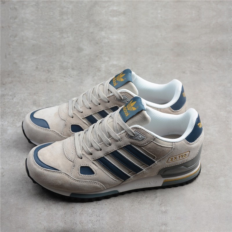 Adidas _ ZX 750 Navy / vàng đen q350651830209179