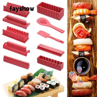 Set 3/10 Dụng Cụ Làm Sushi Đa Năng Chống Dính Kiểu Nhật Bản Tiện Dụng