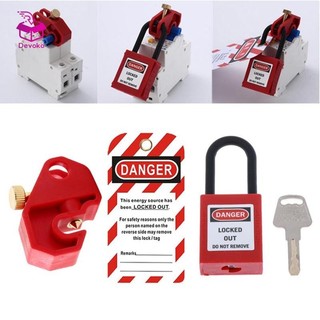 Devoko Bộ khóa ngắt mạch công nghiệp Bộ dụng cụ điện Màu đỏ