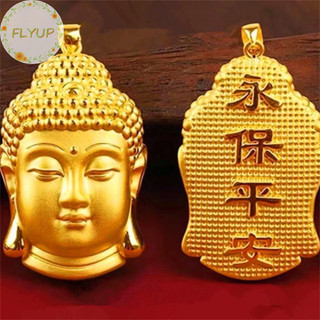 Flyup anniyo phật giáo quan âm mặt dây chuyền vòng cổ mạ vàng phong cách trung hoa trang trí maitreya phật bùa ấn độ giáo vn