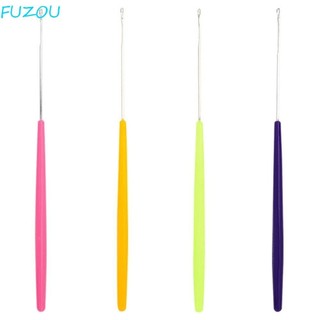Fujiou 2 chiếc dreadlock móc kim, nối dài tóc tay cầm nhựa móc đan, dụng cụ làm tóc bím tóc bảo trì tóc dệt móc để làm dreadlock